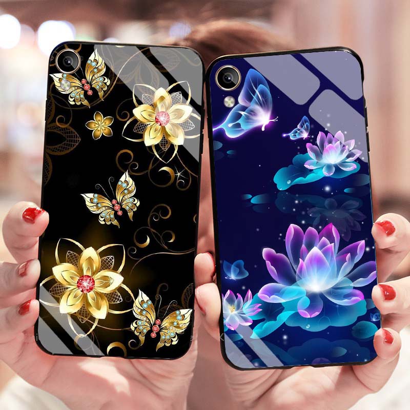 Ốp Vivo Y91C Lưng Kính Cường Lực Mới Nhất