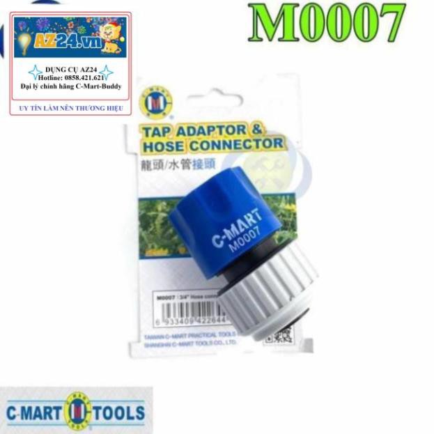 Đầu nối ống nước nhanh C-Mart M0007 sử dụng ống mềm 19mm RẺ HƠN HOÀN TIỀN (dungcucamtay1808)