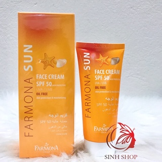 [Auth-đủ bill] Kem Chống Nắng Farmona Sun Face Cream Oil Free Spf50 Cho Da Dầu Mụn Balan