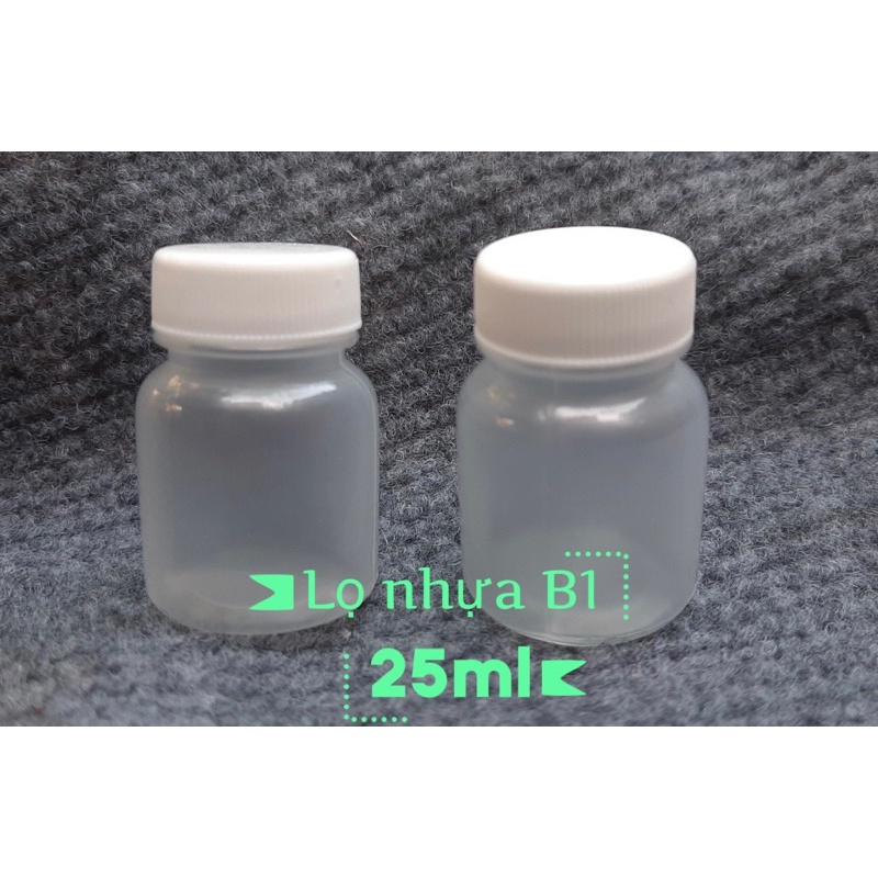 Lọ nhựa B1 25ml( combo 50cai)