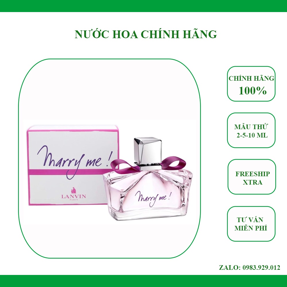 Nước hoa nữ Lanvin Marry Me