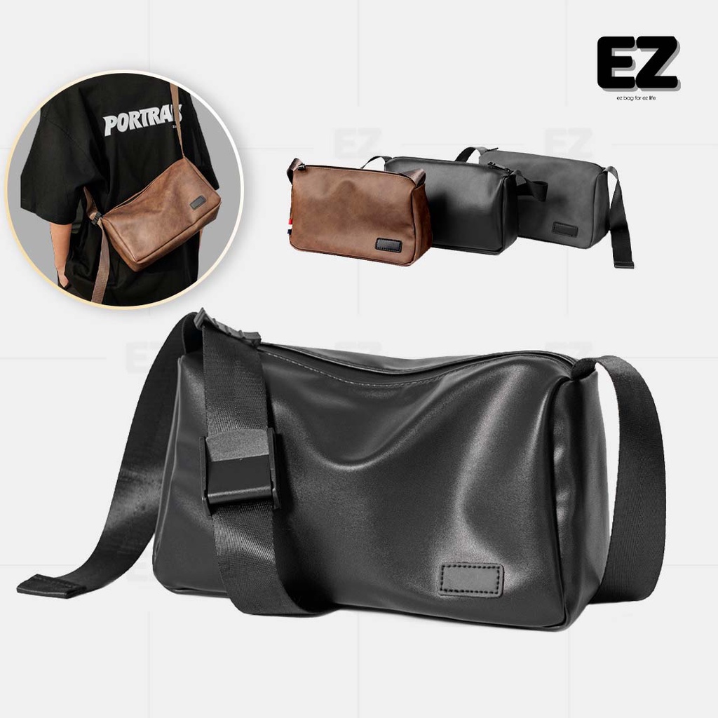 Túi đeo chéo unisex da PU cao cấp TD05 chống thấm nước, Túi xách nam đeo chéo hàn quốc, Túi chéo da thời trang