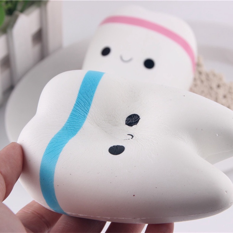 Squishy Lớn JUMBO Hình CÁI RĂNG Đồ Chơi Xốp Giảm Stress Hình mềm mịn dễ Thương đàn hồi Cho Bé