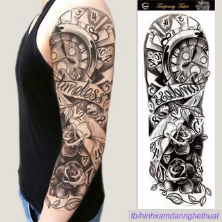 HÌNH XĂM DÁN KÍN TAY HOA HỒNG - MẪU ĐẸP