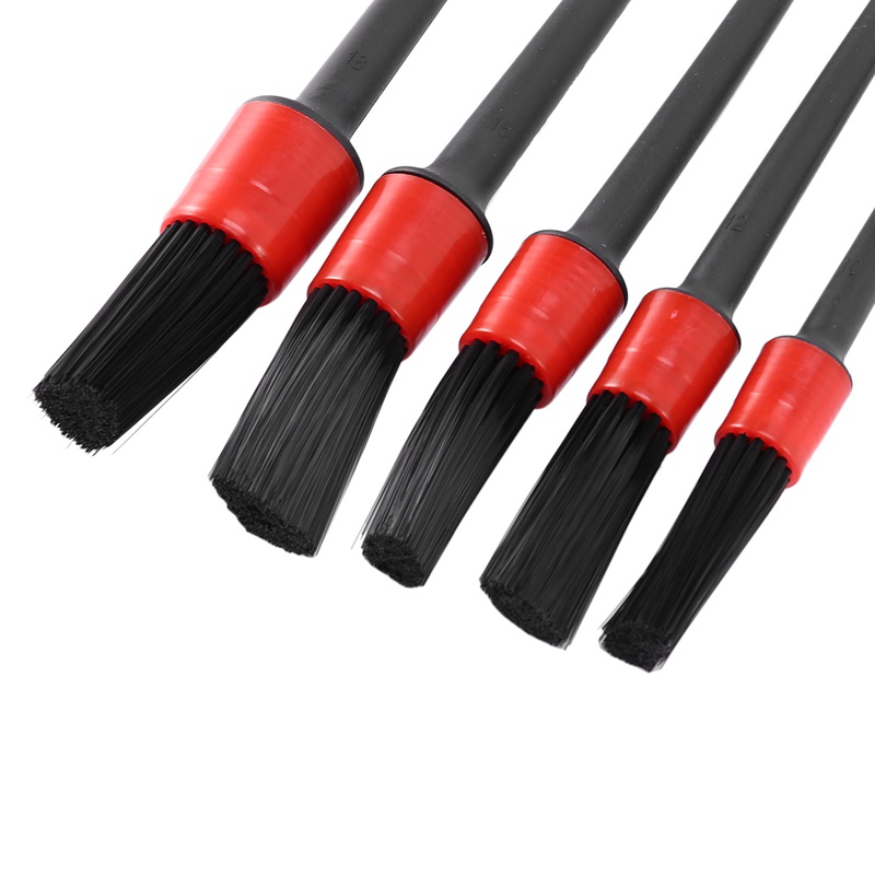 Set 5 Cọ Vệ Sinh Chi Tiết Bánh Xe Hơi / Xe Máy / Xe Hơi Bằng Da