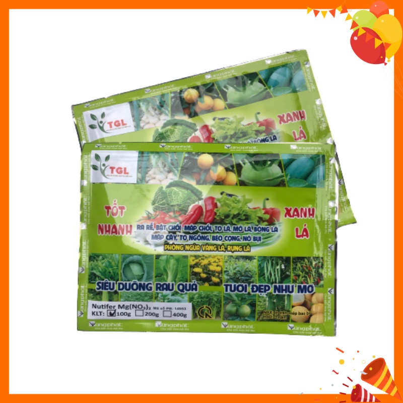 Phân Bón Lá MAGIE NITRAT MG2 - Tốt Nhanh Xanh Lá - Gói 100gr - Siêu Dưỡng Rau Quả, Tươi Đẹp Như Mơ