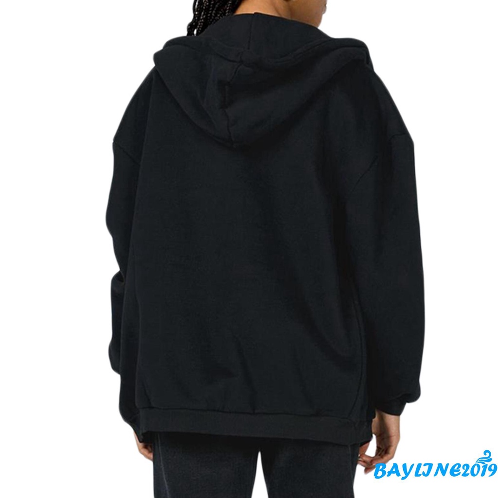 Áo Khoác Nữ Khóa Kéo Thời Trang Màu Đen / Nâu / Xám