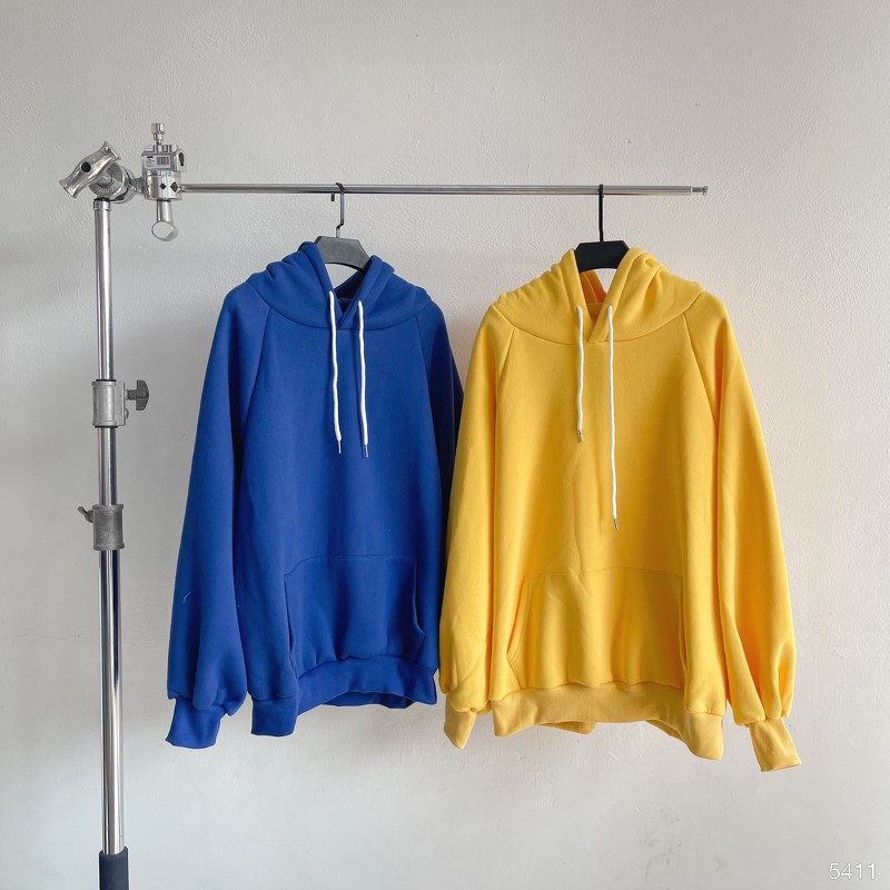 Áo nỉ hoodie nữ, áo hoodie trơn 5411