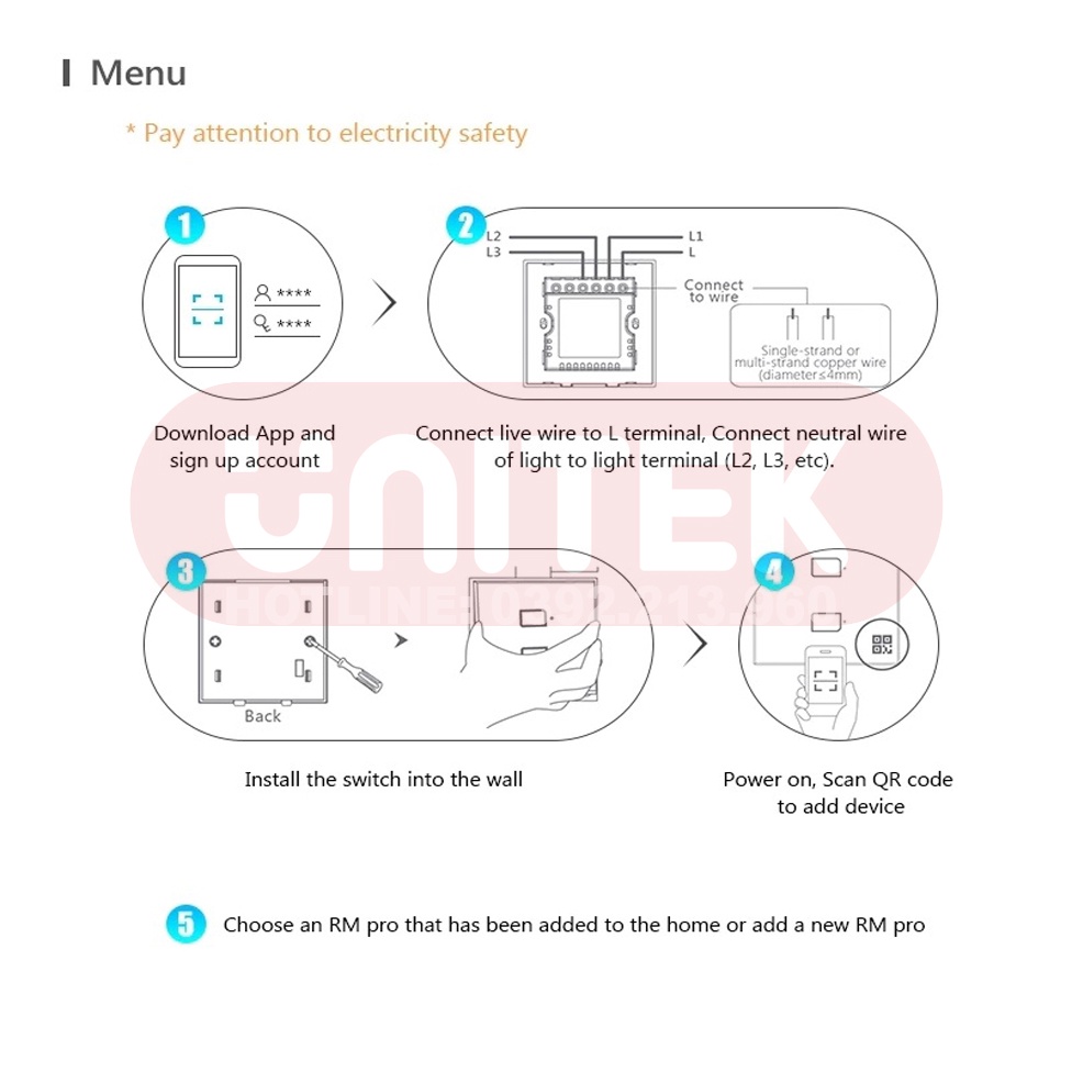 Công Tắc Cảm Ứng Broadlink Bestcon TC2 US 1 Gang