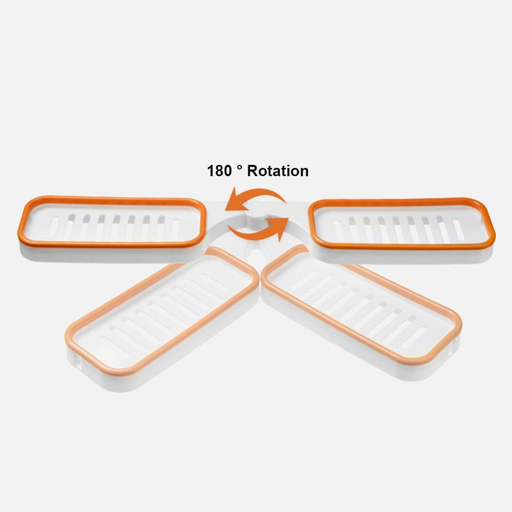 KUNHEV Giá Treo Tường Lưu Trữ Hoa Mẫu Đơn Gắn Tường 180° Kệ Để Đồ Dùng Nhà Tắm Dạng Xoay Có Giác Hút Tiện Dụng