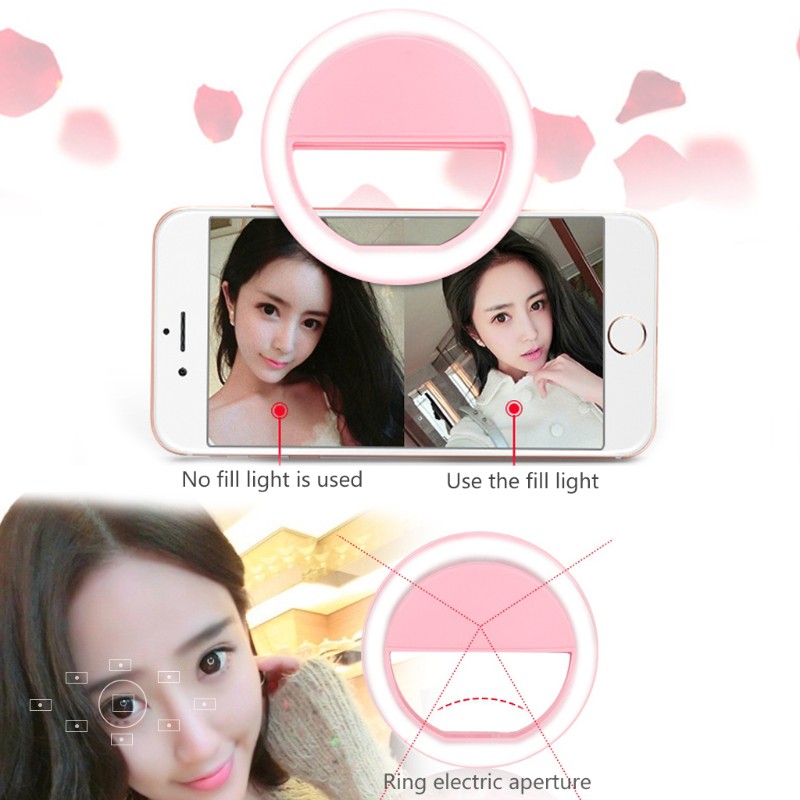 Vòng Đèn Led Hỗ Trợ Chụp Ảnh Selfie Cho Điện Thoại Android Iphone