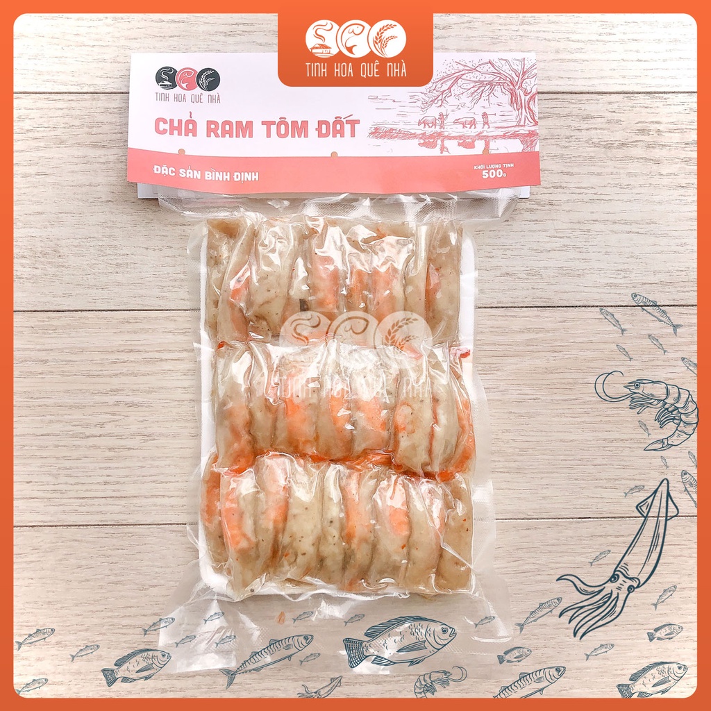 Chả Ram Tôm Đất Bình Định khối lượng 0.5kg - 1kg | Tinh Hoa Quê Nhà