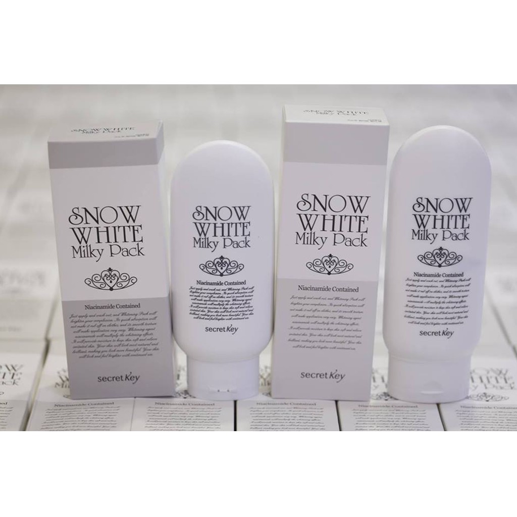 Kem Tắm Trắng Secret Key Snow White Milky Pack 200gr