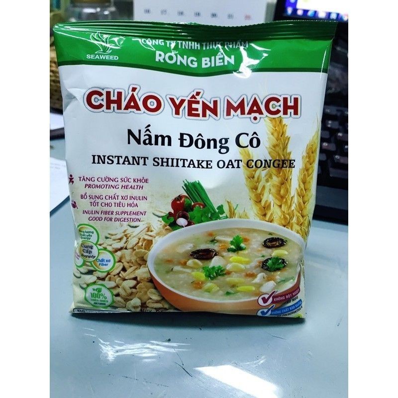 Cháo yến mạch nấm đông cô_ cháo nấm_ cháo chay