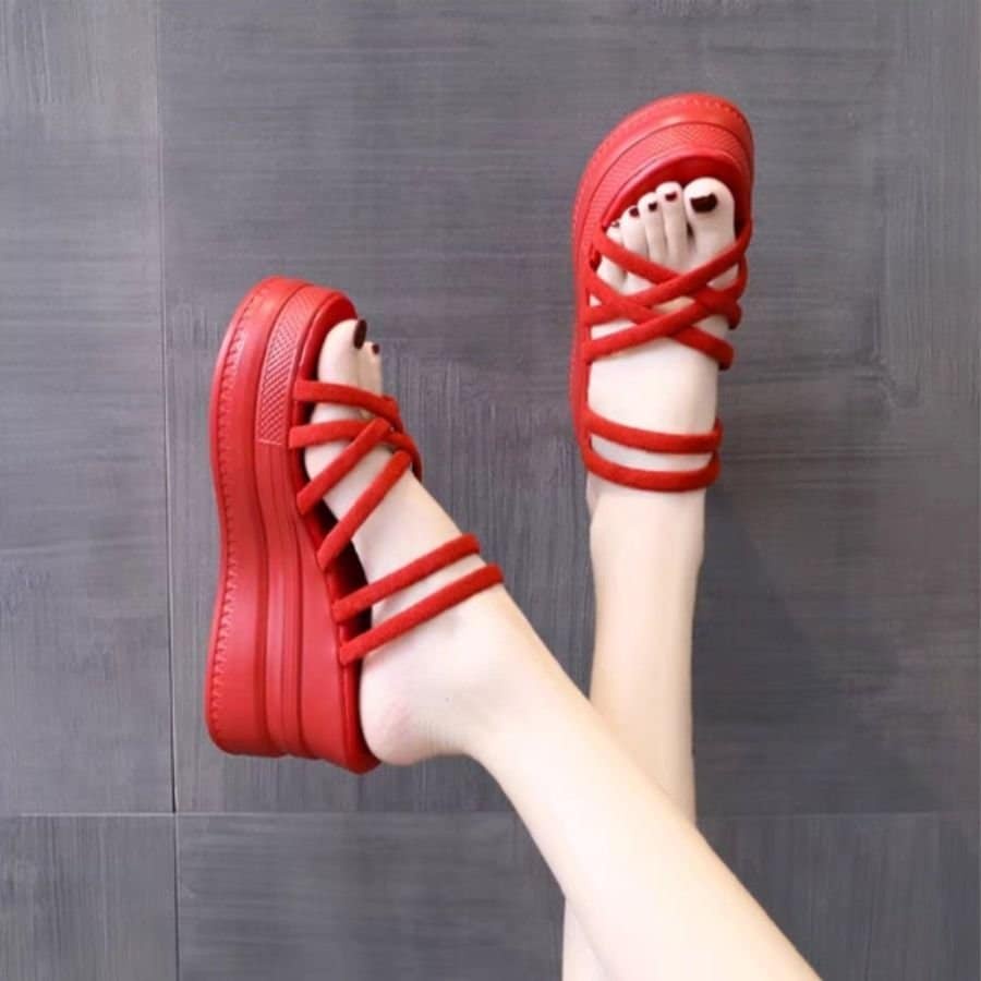 DÉP XUỒNG DÂY CHÉO DA LỘN CAO CẤP