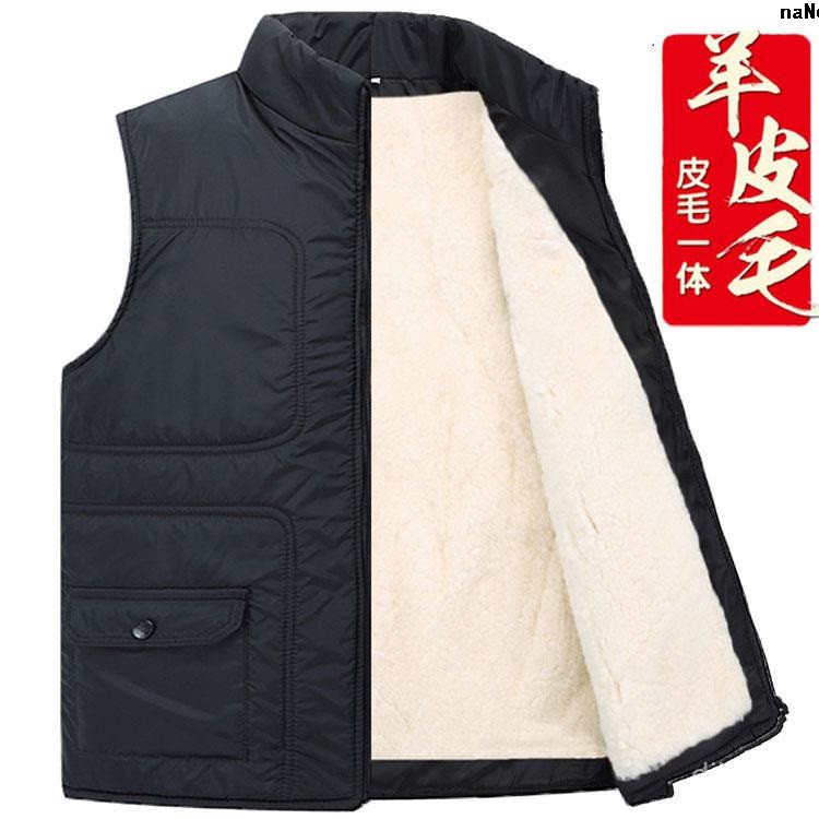 Áo Khoác Không Tay Cổ Đứng Chất Liệu Da Cao Cấp Thời Trang Dành Cho Người Trung Niên #7