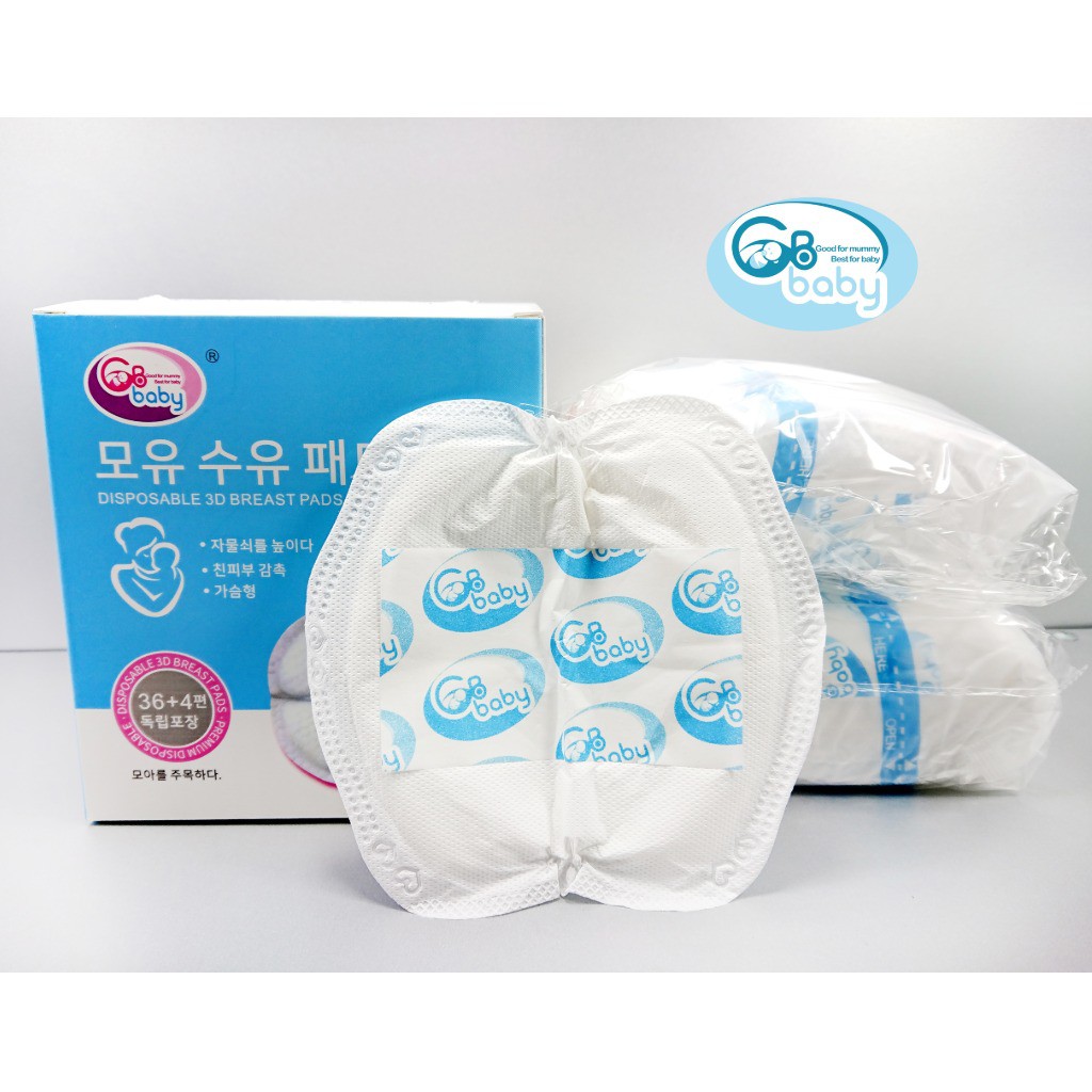 Miếng lót thẫm sữa cao cấp 3D GB-Baby Chính Hãng (36 miếng tặng thêm 4 miếng)