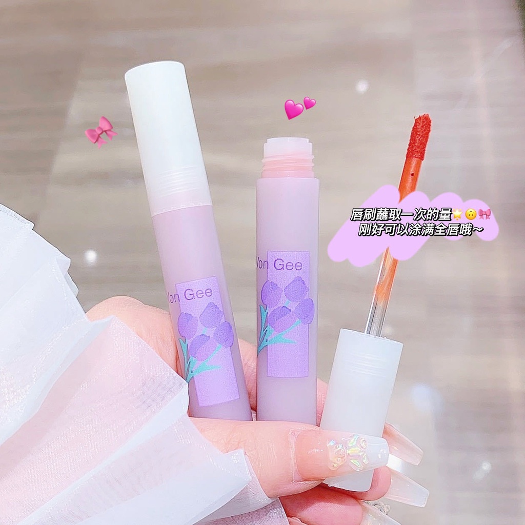 Son Kem Lì Màu Trắng Hoa Tulip Dành Cho Học Sinh