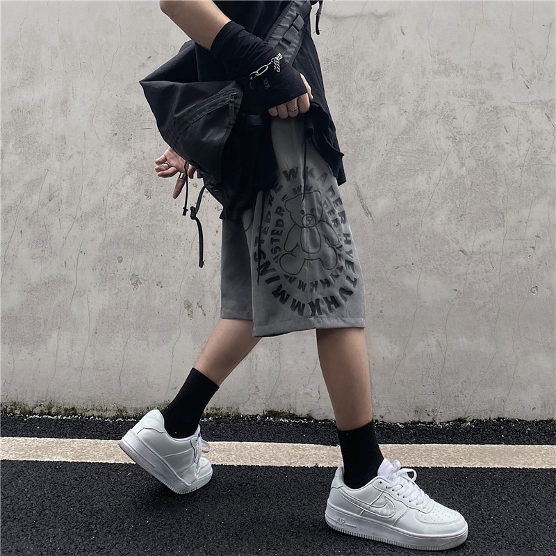 [Quần short nam unisex] Quần đùi nam mặc nhà ống rộng BEAR, quần đũi nam ngắn hiphop thời trang thể thao 2021 | BigBuy360 - bigbuy360.vn