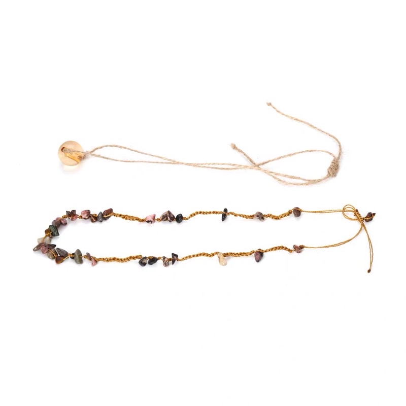 Sét vòng cổ bohemian hạt ngọc nữ hàng QC