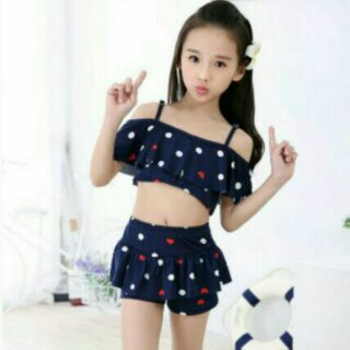 Bộ đồ bơi 2 mảnh bèo nhún 1 tầng