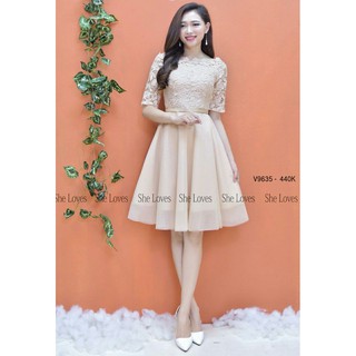 Đầm ren lưới nữ tính
