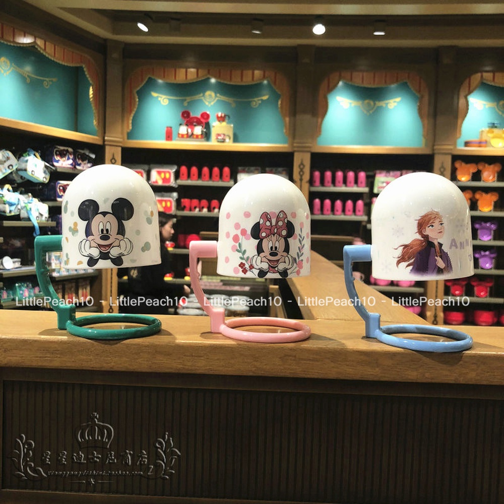 Ly nhựa uống nước đánh răng súc miệng Disney xoay 360 Frozen Car Princess Mickey cho trẻ em