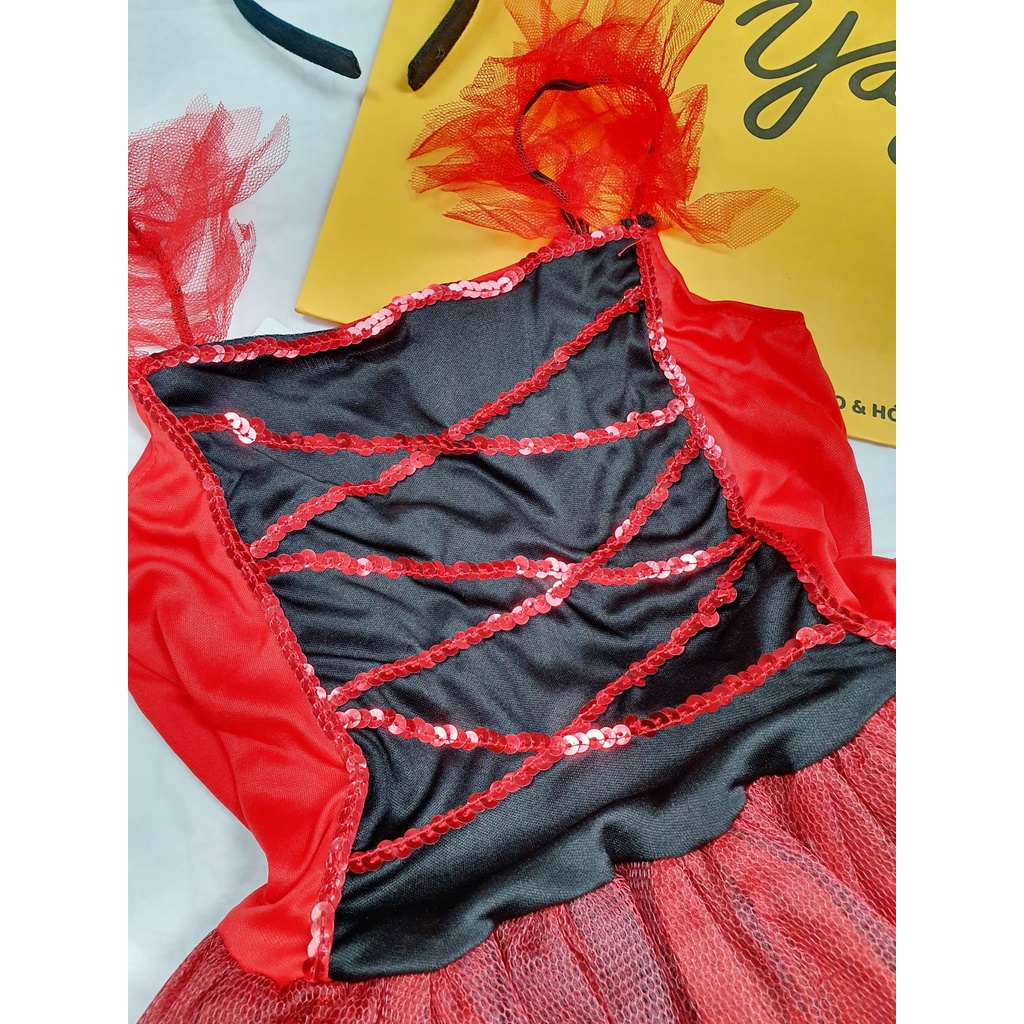 Đồ hóa trang trẻ em - Váy Quỷ đỏ | Devil Girl - G0093 - Yay
