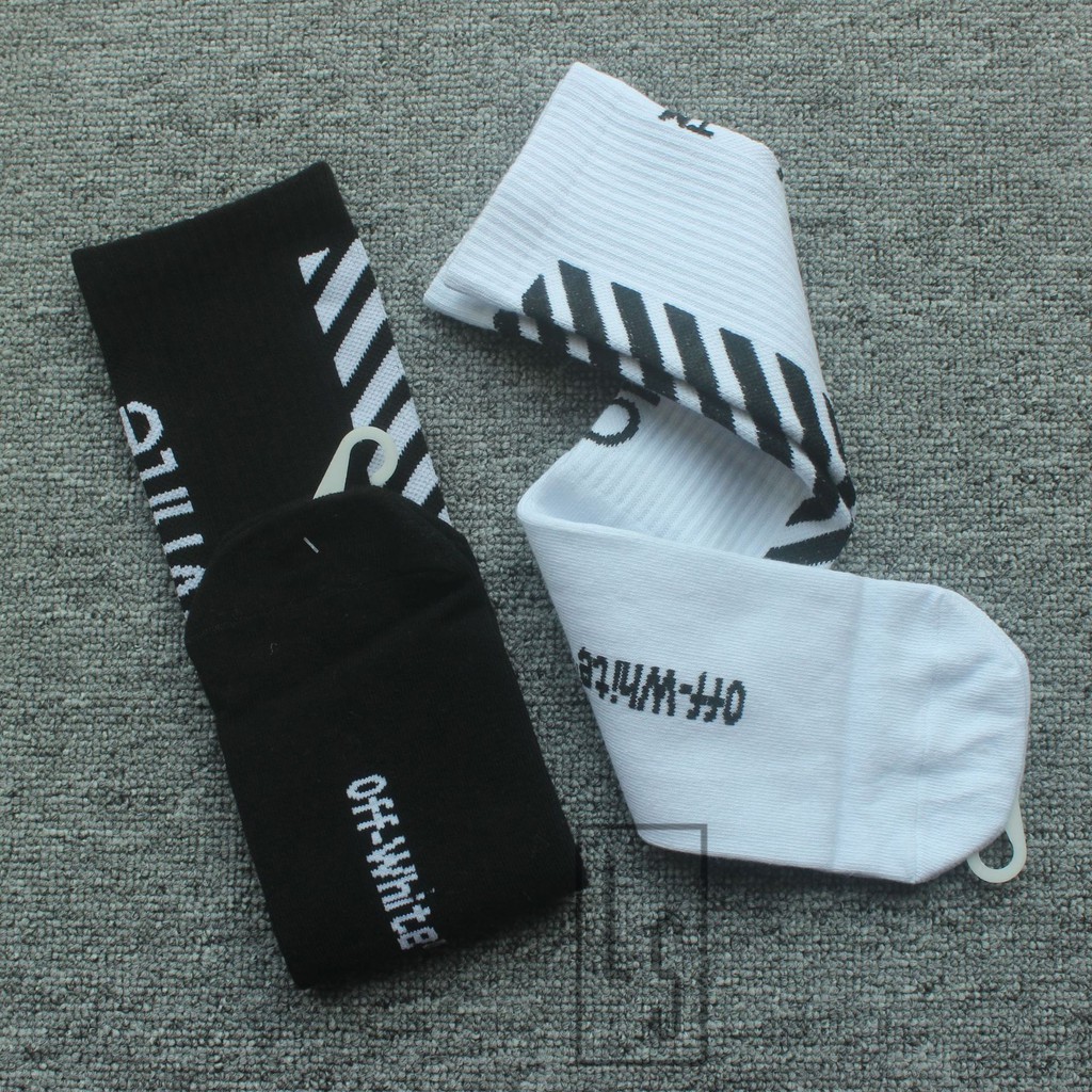 Tất vớ Off-white 2019 mẫu mới cao cổ - Ảnh thật