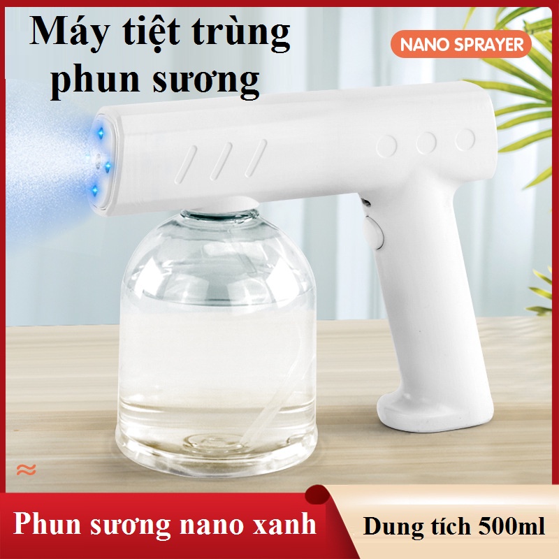 Súng phun sương tiệt trùng, máy phun sương nano tiệt trùng dung tích 500ml