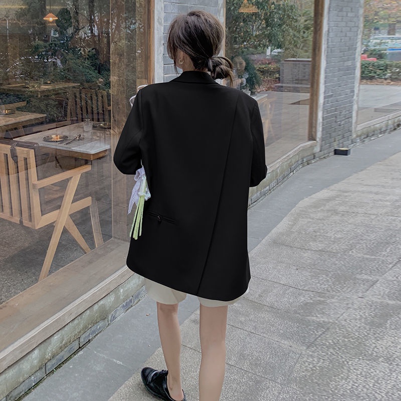 Áo Khoác Vest Màu Xám Kiểu Dáng Thời Trang Mùa Xuân Năm Mới Dành Cho Nữ