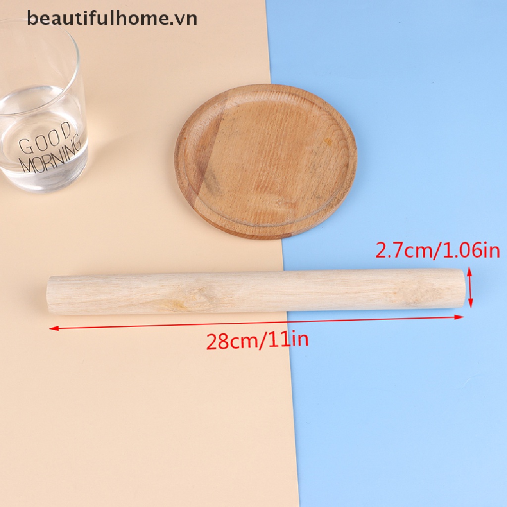 Cây Lăn Bột Bằng Gỗ Cỡ Lớn Kiểu Cổ Điển Tiện Dụng