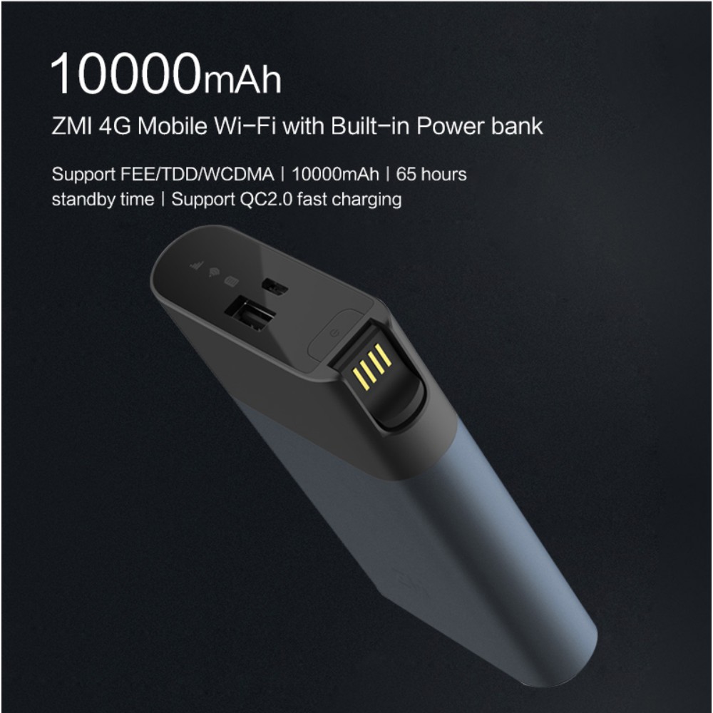 Bộ phát wifi 4G từ sim Xiaomi Zmi MF885 10000mAh