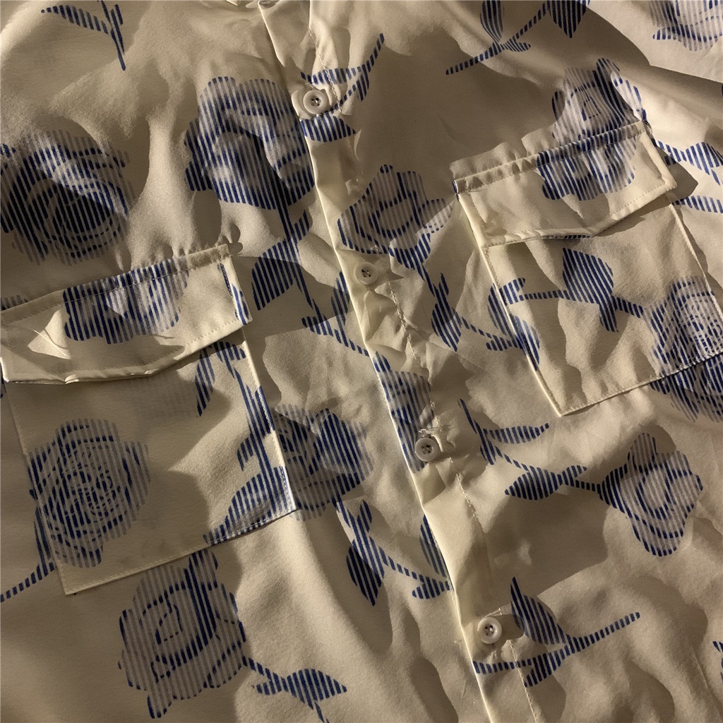 NRVP Áo sơ mi tay ngắn dáng rộng phong cách Hàn Quốc 2021 thời trang mùa hè mới dành cho nữ