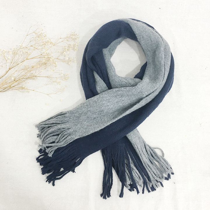 Khăn Chất Len Dạ Cashmere Pha Màu Style Hàn Quốc Dành Cho Cả Nam Và Nữ-Sale giá cực sốc- BBGGwelike