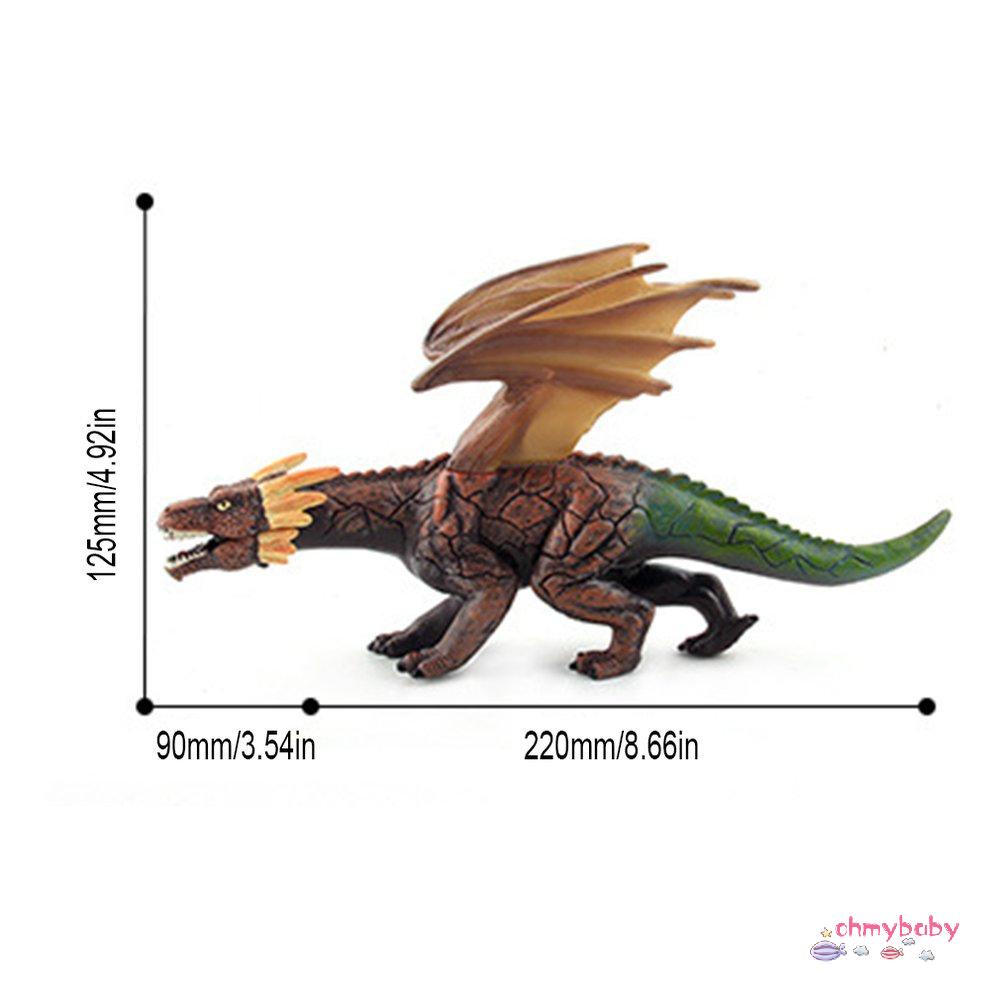 Bộ đồ chơi hình con rồng lửa lớn Bộ đồ chơi mô phỏng giáo dục mô hình khủng long [8/4]