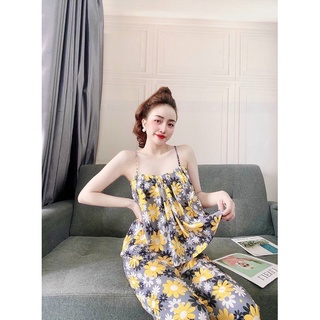 Set lụa quần dài xếp li from dưới 60kg