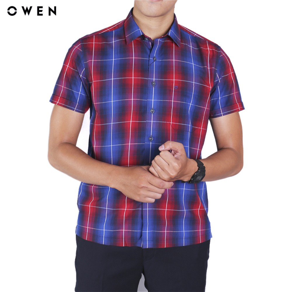 Áo sơmi nam ngắn tay Owen - BA90774NT