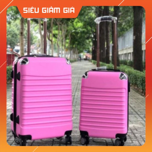 Vali kéo du lịch bọc góc 1 Cặp size 20 - 24 - chống va đập trầy xước - nhựa ABS chắc chắn