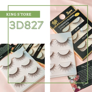 Lông mi giả chồn gân trong tự nhiên tây 3D 827
