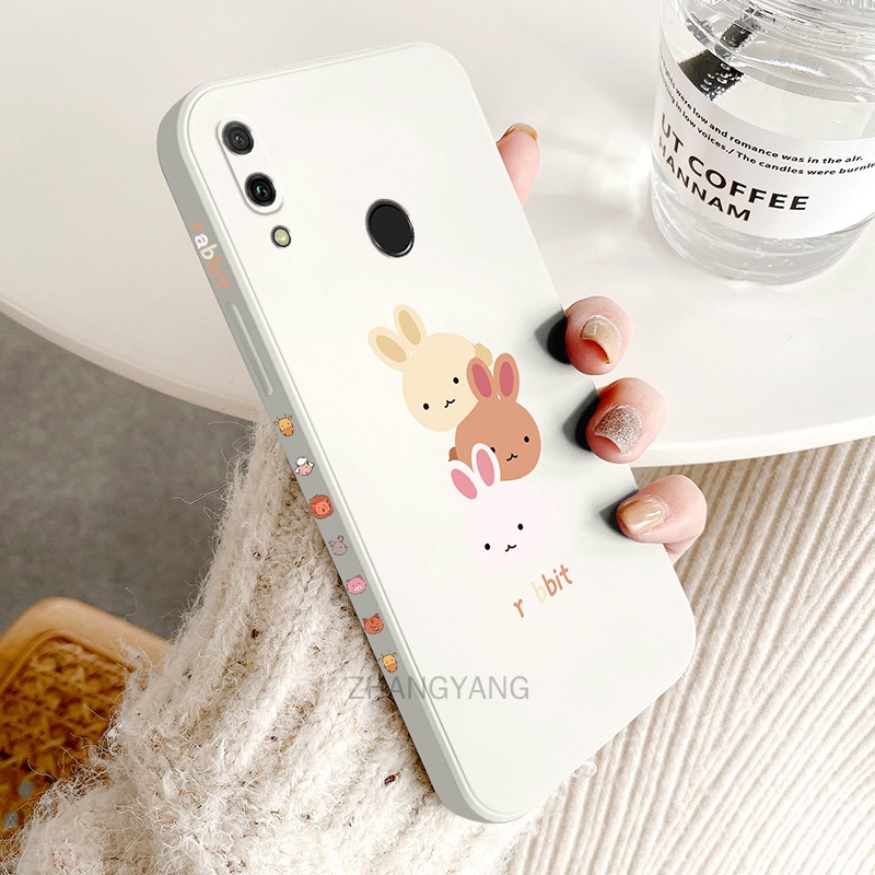 ốp lưng Redmi note 7 Redmi 7 Ốp Điện Thoại TPU Silicone Hình Ba Chú Thỏ Đáng Yêu Kèm Dây Đeo Cho Redmi note 7 Redmi 7
