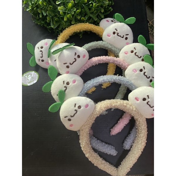 Băng Đô Cài Tóc Phủ Lông Hoạt Hình Dễ Thương