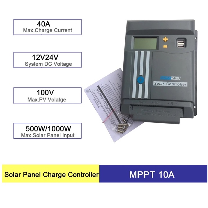 Bộ điều khiển sạc MPPT 40A 12/24V  chất lượng cao