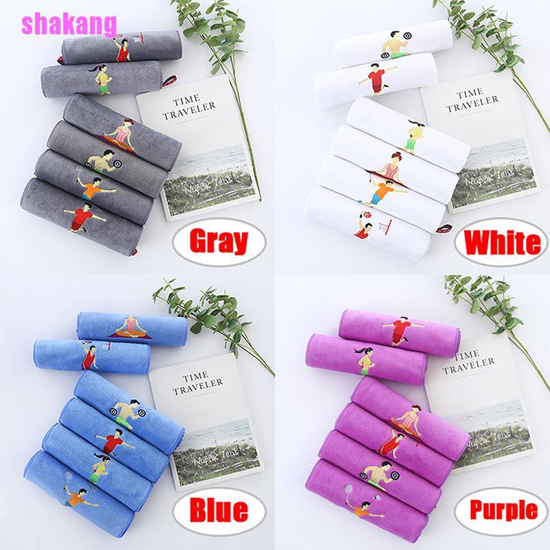 Khăn Cotton Thấm Hút Mồ Hôi Thêu Họa Tiết Cho Tập Thể Thao / Yoga / Thể Hình / Chơi Golf / Cắm Trại Skk