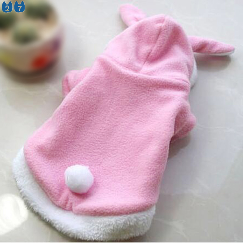 Áo Sweater Thiết Kế Hình Thỏ Đáng Yêu Giữ Ấm Cho Thú Cưng 27Cm