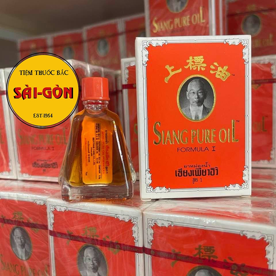 Dầu gió đỏ Siang Pure Oil Formula I Thái Lan 7cc HÀNG NỘI ĐỊA CHÍNH HÃNG