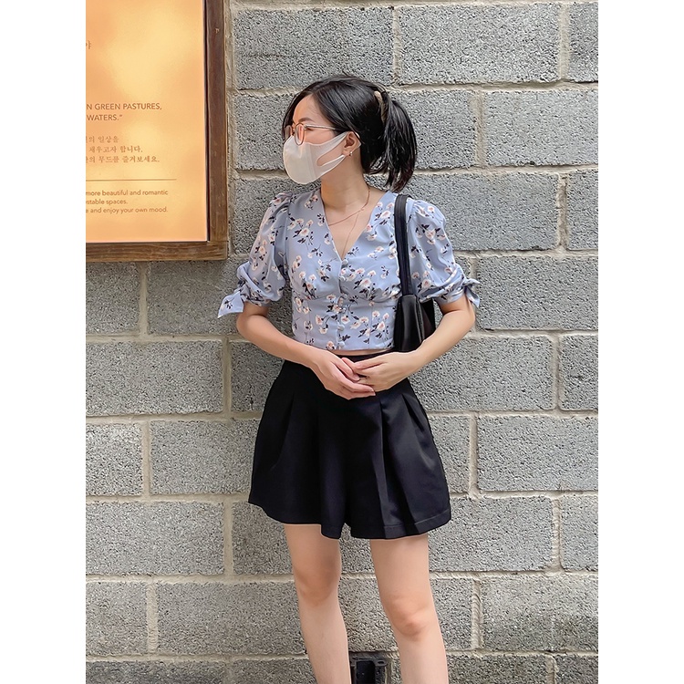 Quần nữ MARC FASHION short đai corset nhấn ly trước và sau