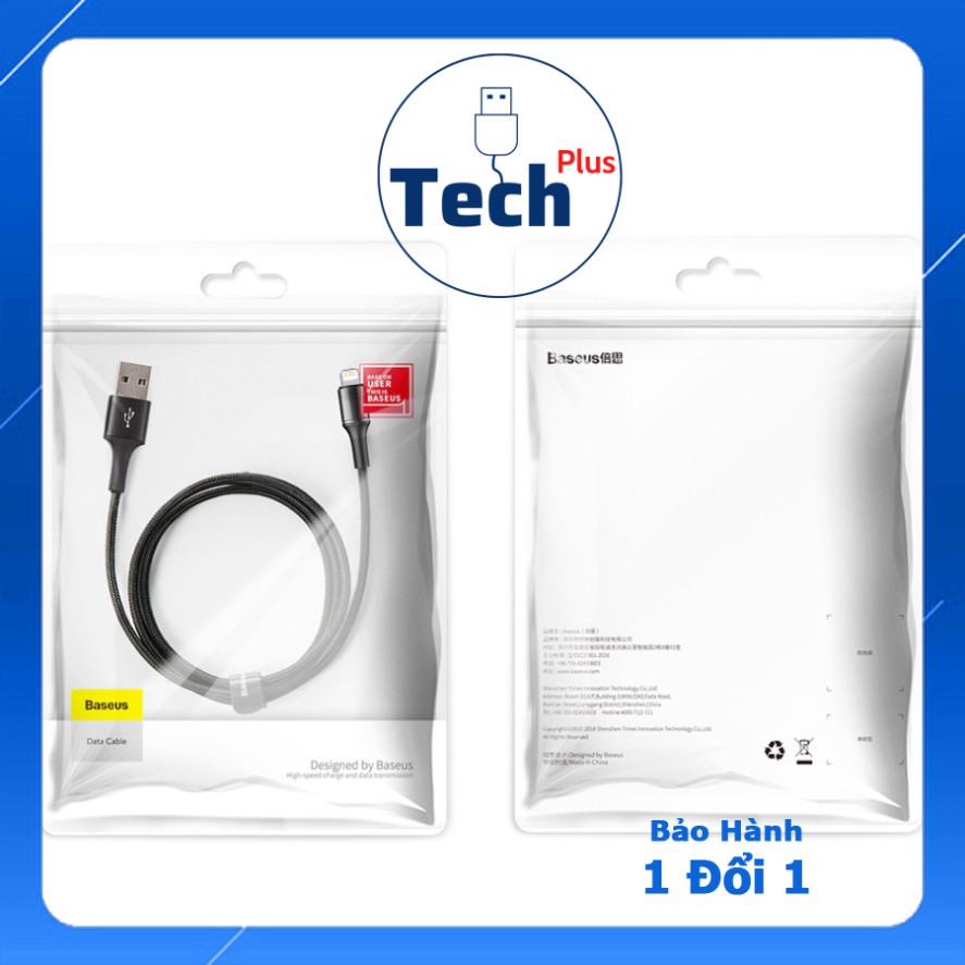 Dây cáp sạc nhanh Baseus 2.4A cho IPhone 12 pro 11 Xs Max Xr X 8 7 Plus