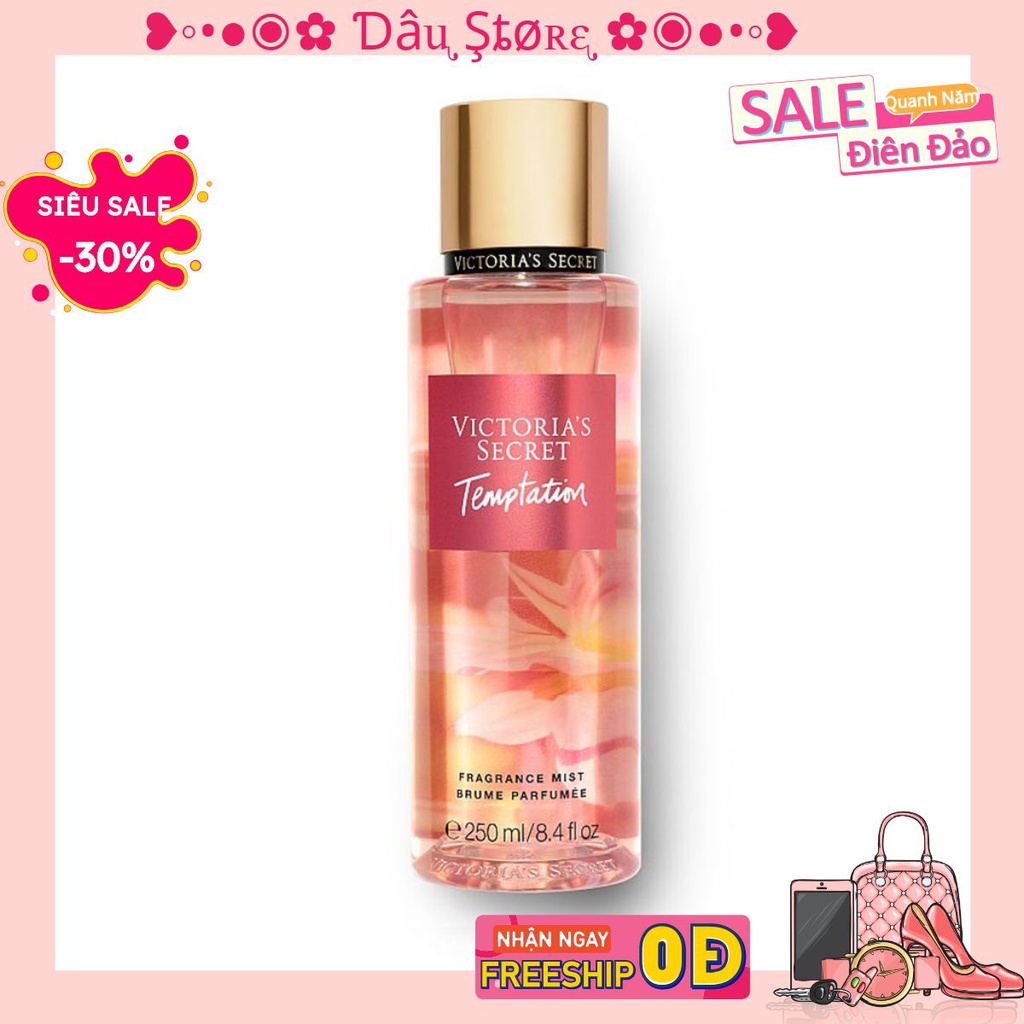 [Dâu Store] Xịt Thơm Body Victoria’s Secret Temptation (30ml-50ml-100ml) [NeW] Chính hãng