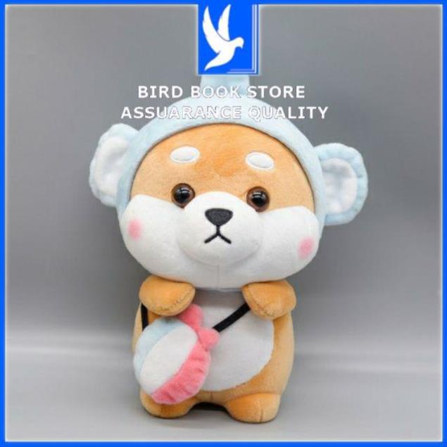 Gấu bông gối ôm chú chó Shiba Cosplay đáng yêu nghộ nghĩnh Bird book Bird book